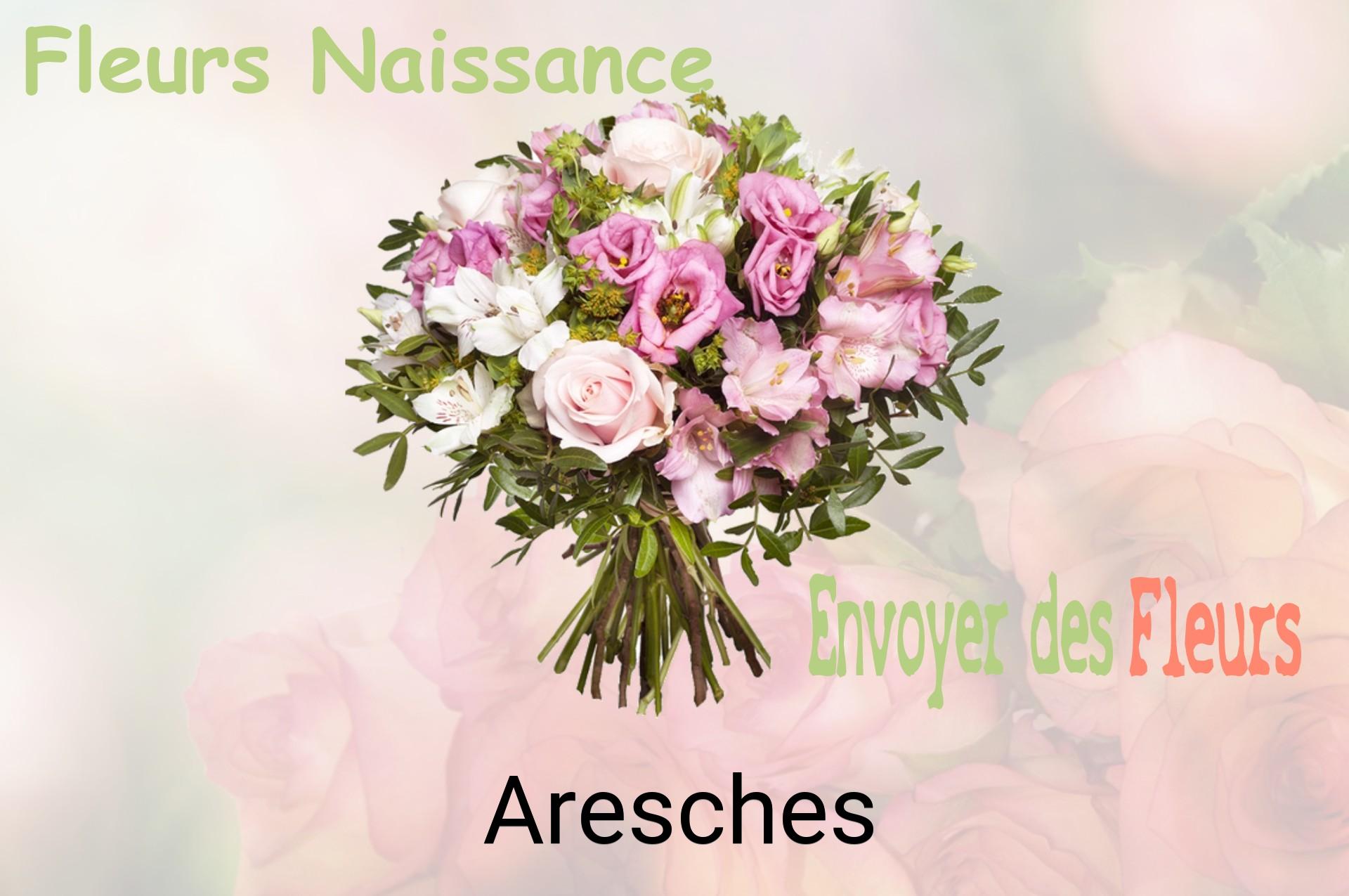 Bouquet de fleurs de naissance livré à Aresches